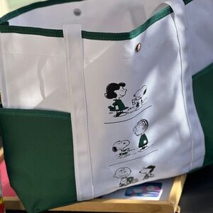 Adorable Snoopy Peanuts Starbucks Canvas Large Totes